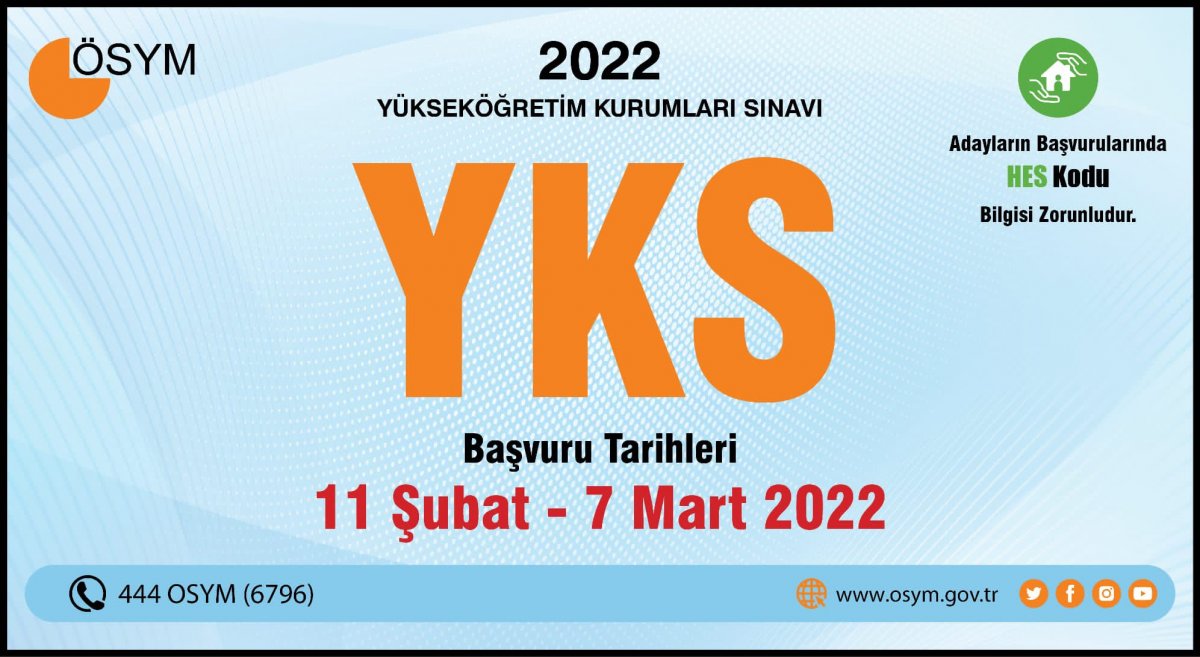 2022 YKS başvuruları başladı