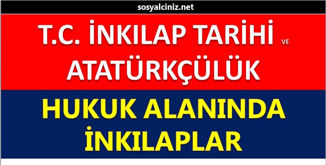 Hukuk Alanında İnkılaplar Sunu