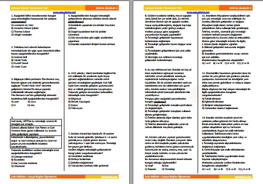 Zaman İçinde Teknoloji Test