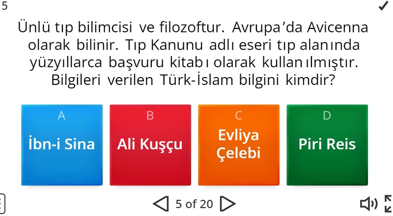 7.Sınıf Sosyal Bilgiler Bilim Teknoloji ve Toplum Online Test