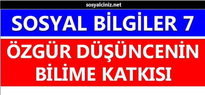 Özgür Düşüncenin Bilime Katkısı Sunu