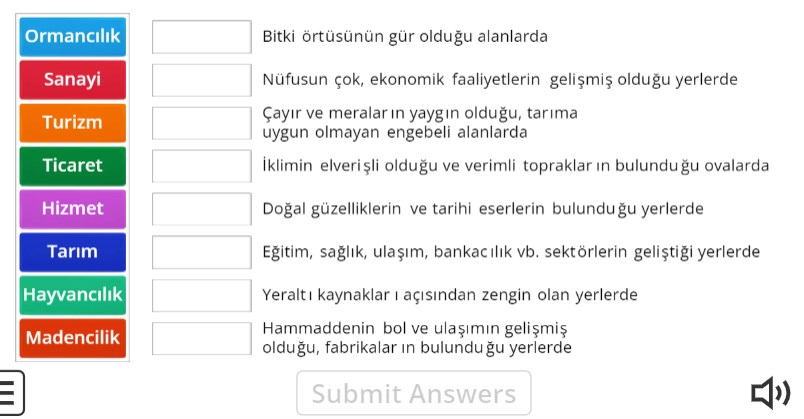 Hangi Ekonomik Faaliyet Online Eşleştirme