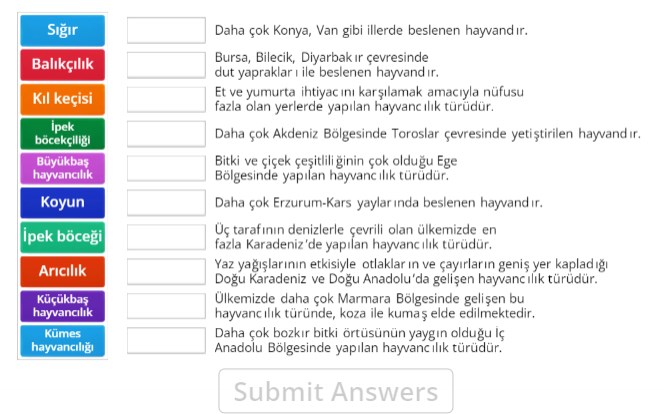 Ülkemizde Hayvancılık Online Eşleştirme