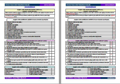 Nitelikli İnsan Gücü Pekiştirme Etkinliği