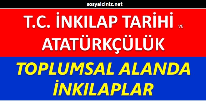 Toplumsal Alanda İnkılaplar Sunu