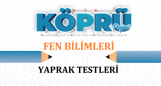 8. Sınıf Fen Bilimleri Kazanım Kavrama Testleri – Cevaplı Sivas MEM