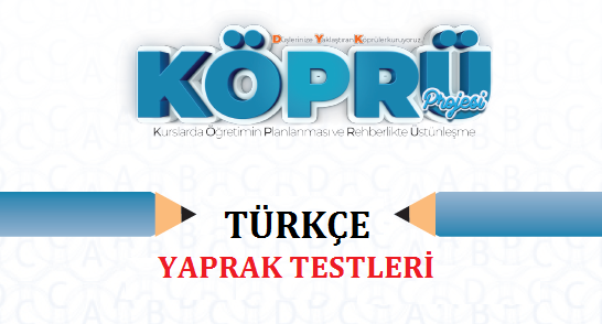 8. Sınıf Türkçe Yaprak Test Föyleri ve Cevapları Sivas MEM