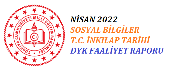 Nisan Ayı DYK Faaliyet Raporu