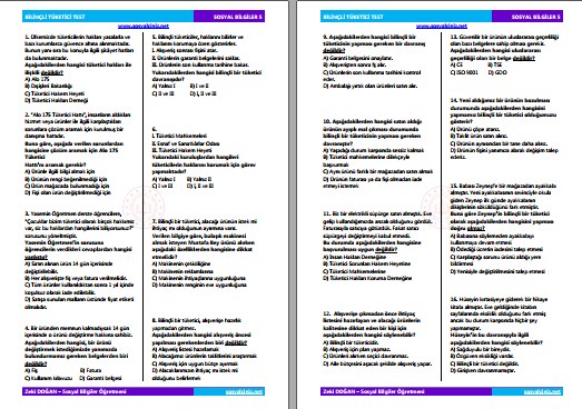 Bilinçli Tüketici Test