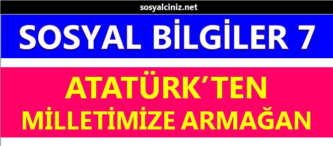 Atatürk’ten Milletimize Armağan Sunu