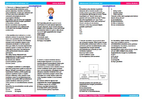 Sorumluluk Üstleniyorum Test
