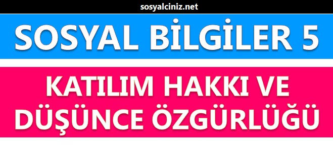 Katılım Hakkı ve Düşünce Özgürlüğü Sunu