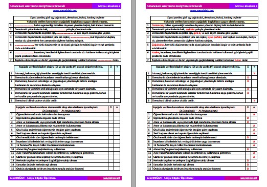 Demokrasi Her Yerde Pekiştirme Etkinliği