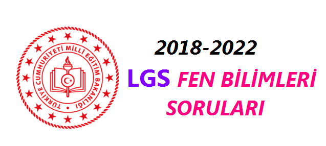 2018-2022 LGS Fen Bilimleri Soru ve Cevapları