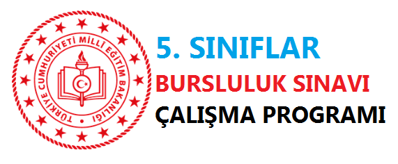 5. Sınıflar Bursluluk Sınavı Tüm Dersler Çalışma Programı