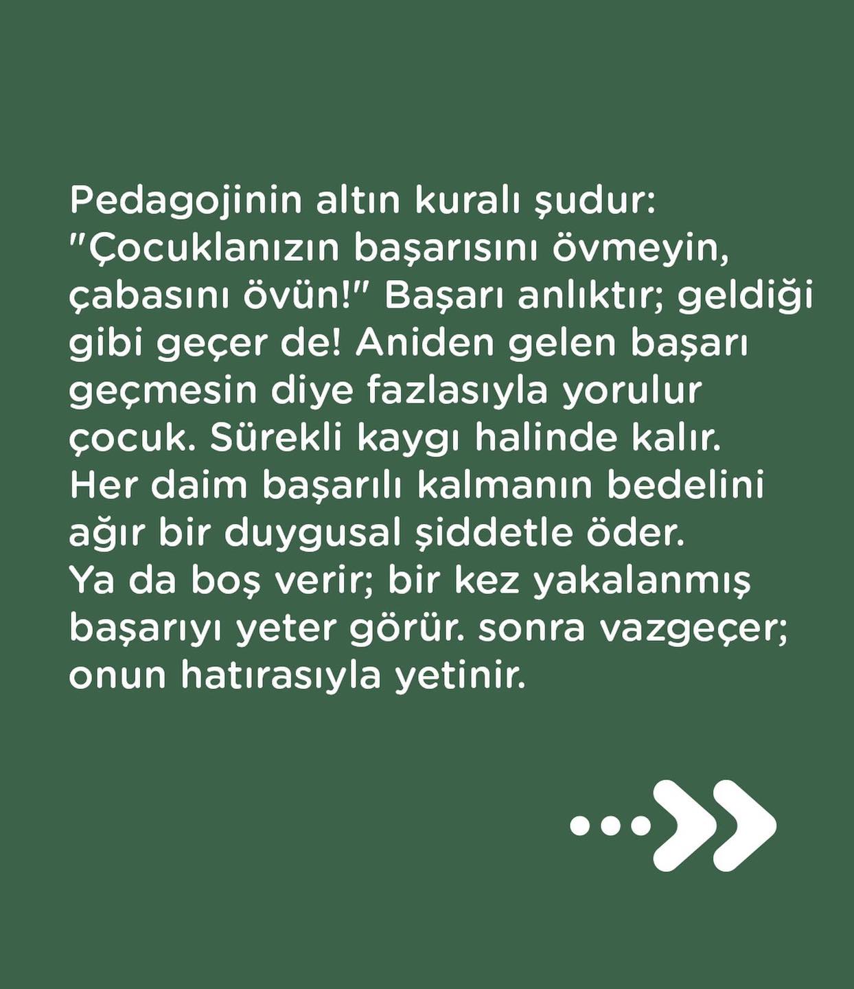 Çocuklarınızın başarısını övmeyin, çabasını övün