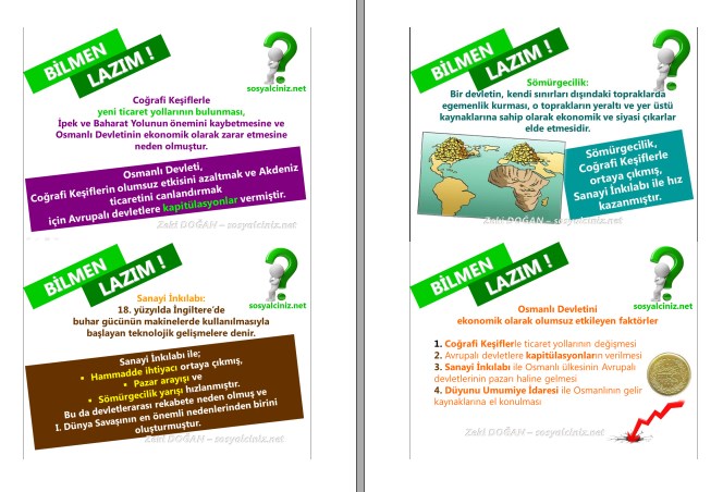 Avrupa’daki Gelişmeler ve Osmanlı Devleti