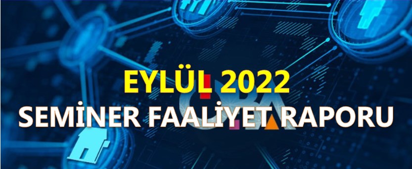 Eylül 2022 Mesleki Çalışmalar Faaliyet Raporu