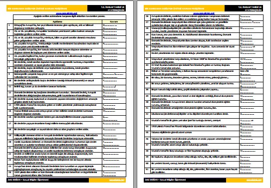 Bir Kahraman Doğuyor Kavram Pekiştirme Etkinliği