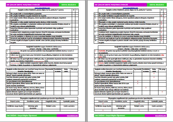 Kır Çiçekleri Gibiyiz Pekiştirme Etkinliği