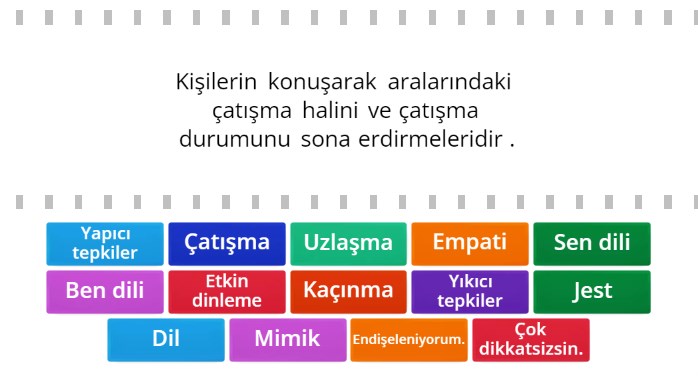 İletişimin Gücü Online Eşleştirme