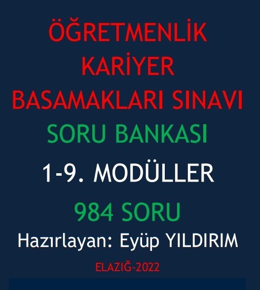 Uzman ve Başöğretmenlik Soru Bankası 984 Soru