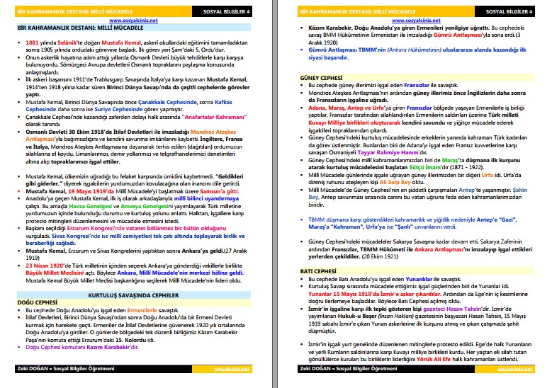 Bir Kahramanlık Destanı Milli Mücadele