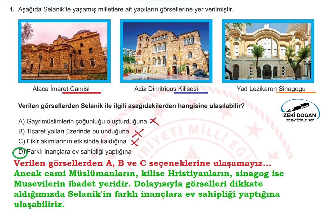 Ekim 2022 T. C. İnkılap Tarihi Örnek Sorularının Çözümü