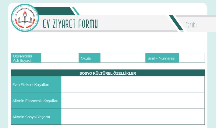 Veli Ev Ziyareti Formu