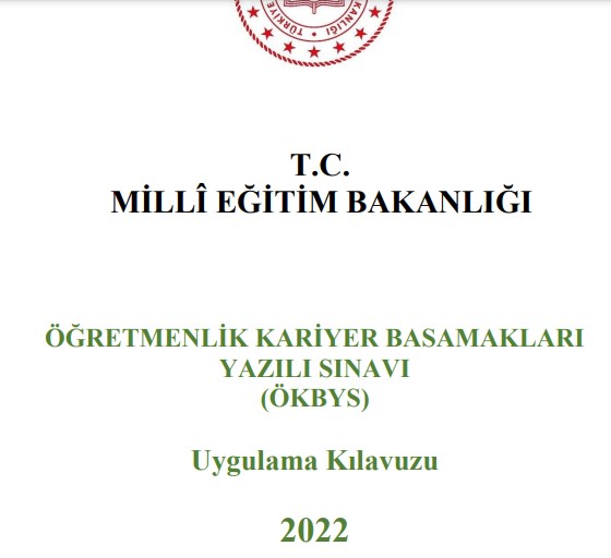 Öğretmenlik Kariyer Basamakları Sınavı Uygulama Kılavuzu