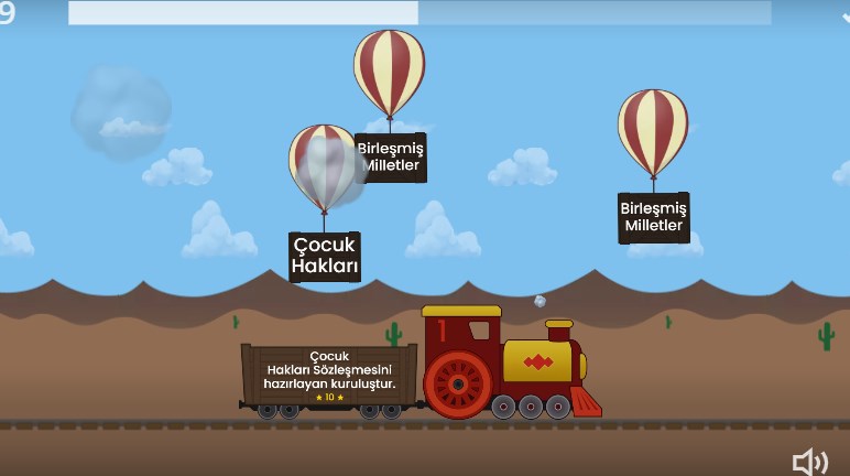 Çocuk Hakları Balon Patlatma Oyunu