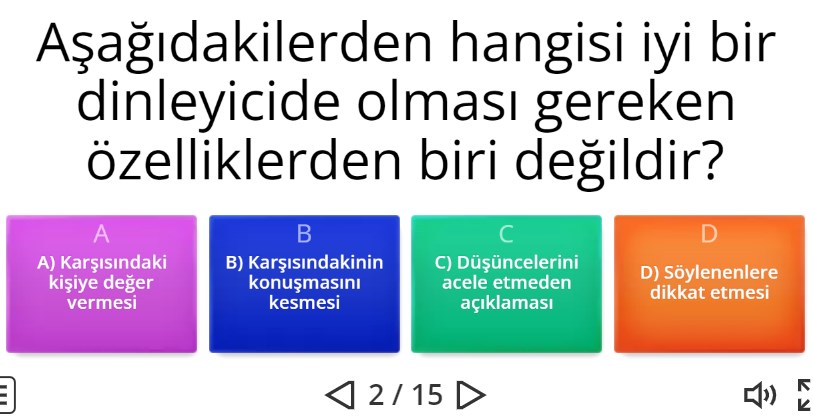 Sosyal Bilgiler 7 Birey ve Toplum Online Test