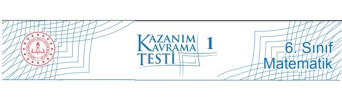 2022-2023 6. Sınıf Matematik Kazanım Testleri