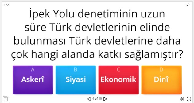 Medeniyete Yön Veren Yollar Online Test