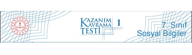2022-2023 7. Sınıf Sosyal Bilgiler Kazanım Testleri