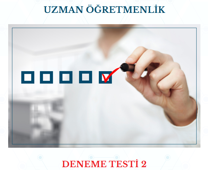 2022 Uzman Öğretmenlik Deneme Sınavı 2 EBS