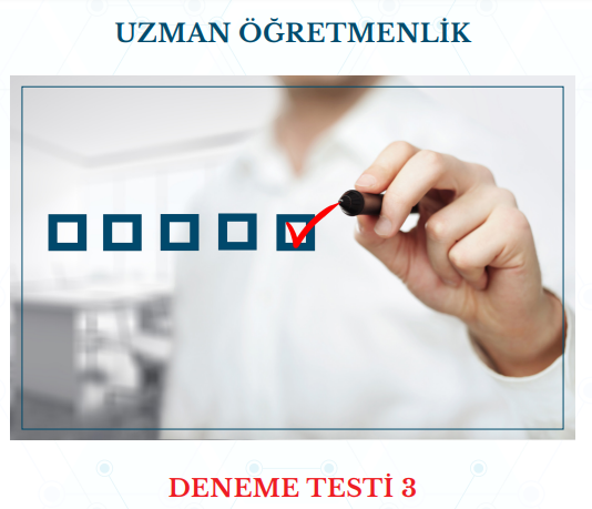 2022 Uzman Öğretmenlik Deneme Sınavı 3 EBS
