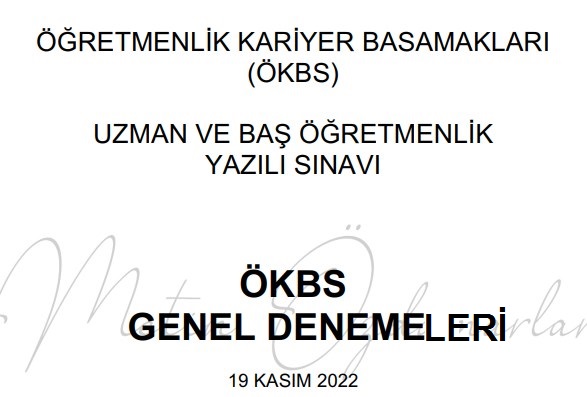 Uzman Öğretmenlik Denemeleri Metin Özdamarlar