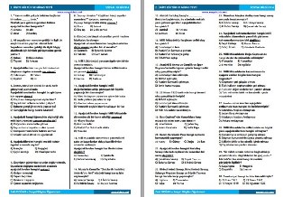 4. Sınıf Sosyal Bilgiler Kültür ve Miras Ünite Testi