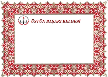 Başarı Belgesi Örnekleri Word