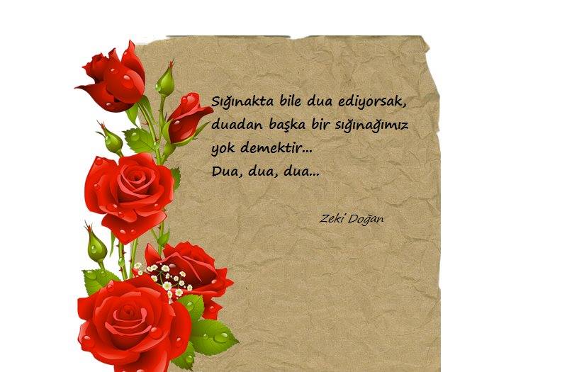 Sığınakta bile dua ediyorsak