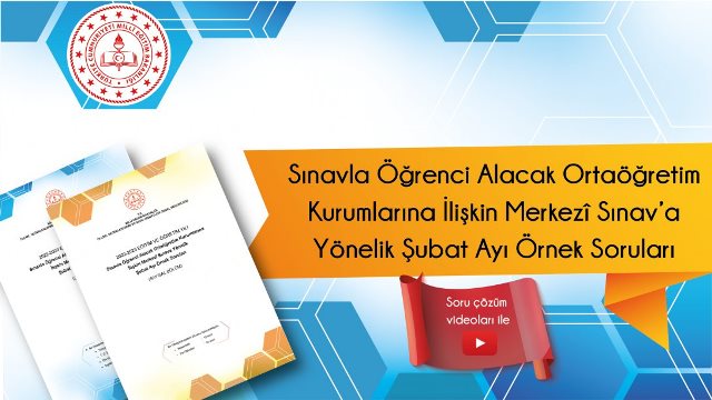 Şubat 2023 LGS MEB Örnek Sorular