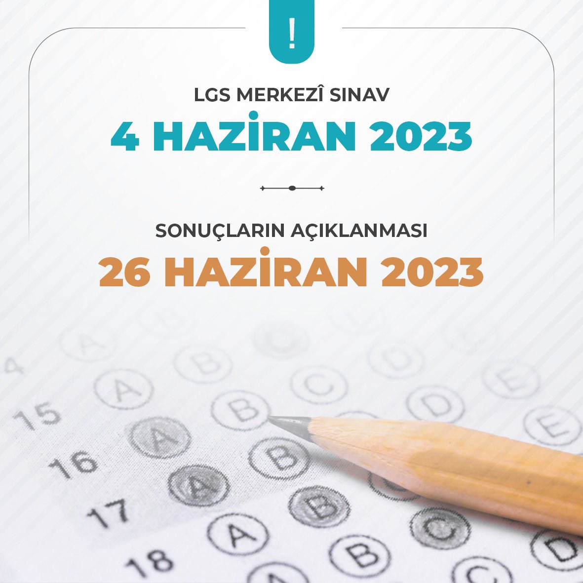 LGS sonuçları 26 Haziran’da açıklanacak