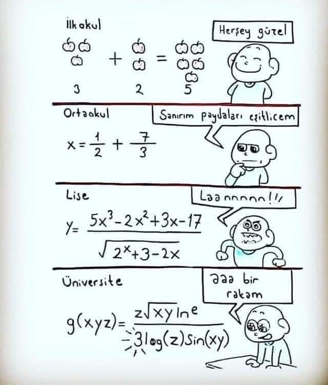 Yıllara göre Matematik