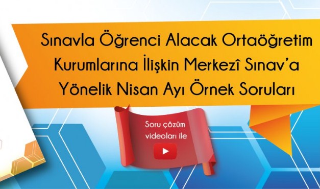 Nisan 2023 LGS Örnek Soruları ve Çözümleri