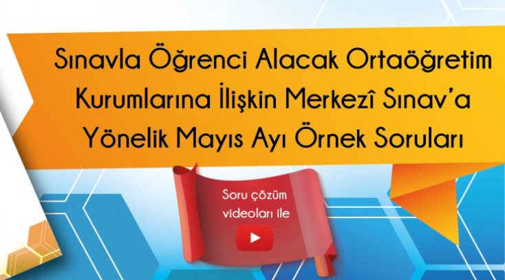2023 Mayıs Ayı LGS MEB Örnek Soru ve Cevapları