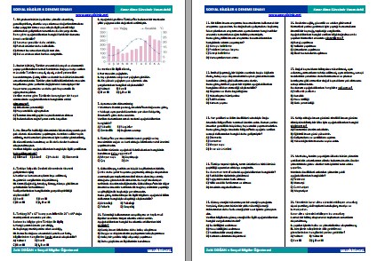 Sosyal Bilgiler 6 Deneme Sınavı Mayıs 3