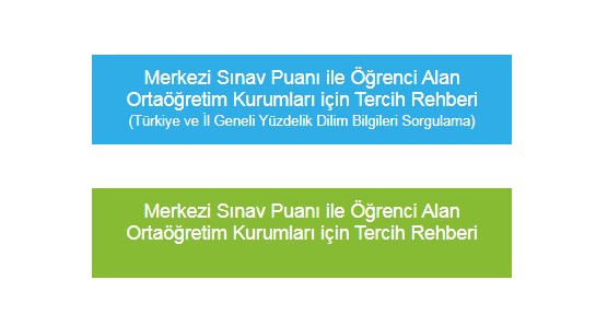 2023 Merkezi Yerleştirme ve Yerel Yerleştirme Tercih Listeleri ve Kontenjanları