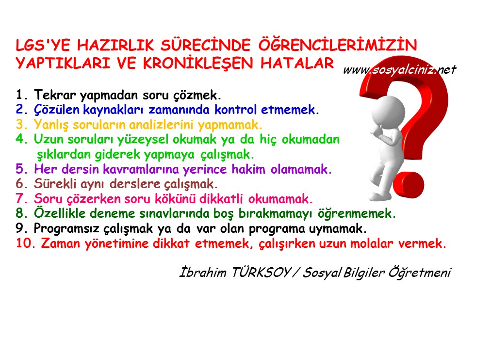 LGS Hazırlık Sürecinde Öğrencilerin Yaptığı Hatalar