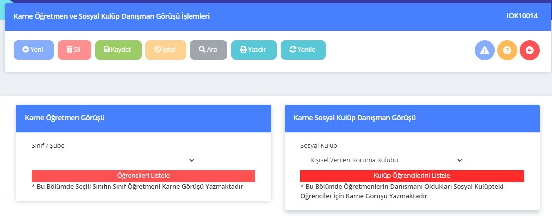 Sosyal Kulüp ve Etkinliklere Katılım Karne Görüşü Nasıl Yazılır